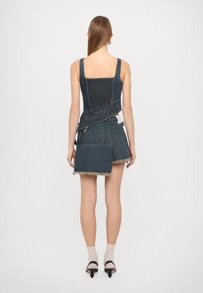 Feng Chen Wang PLEATED SKIRT - Minisukňa - blue