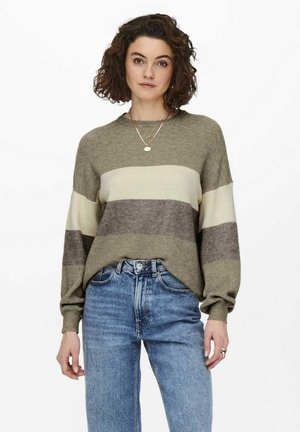 ONLY ONLATIA STRIPE NOOS - Jersey de punto - feather gray