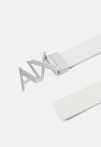 Armani Exchange BELT UNISEX - Pásek - white/navy