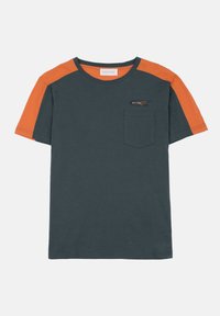 T-shirt basic - grey/orange