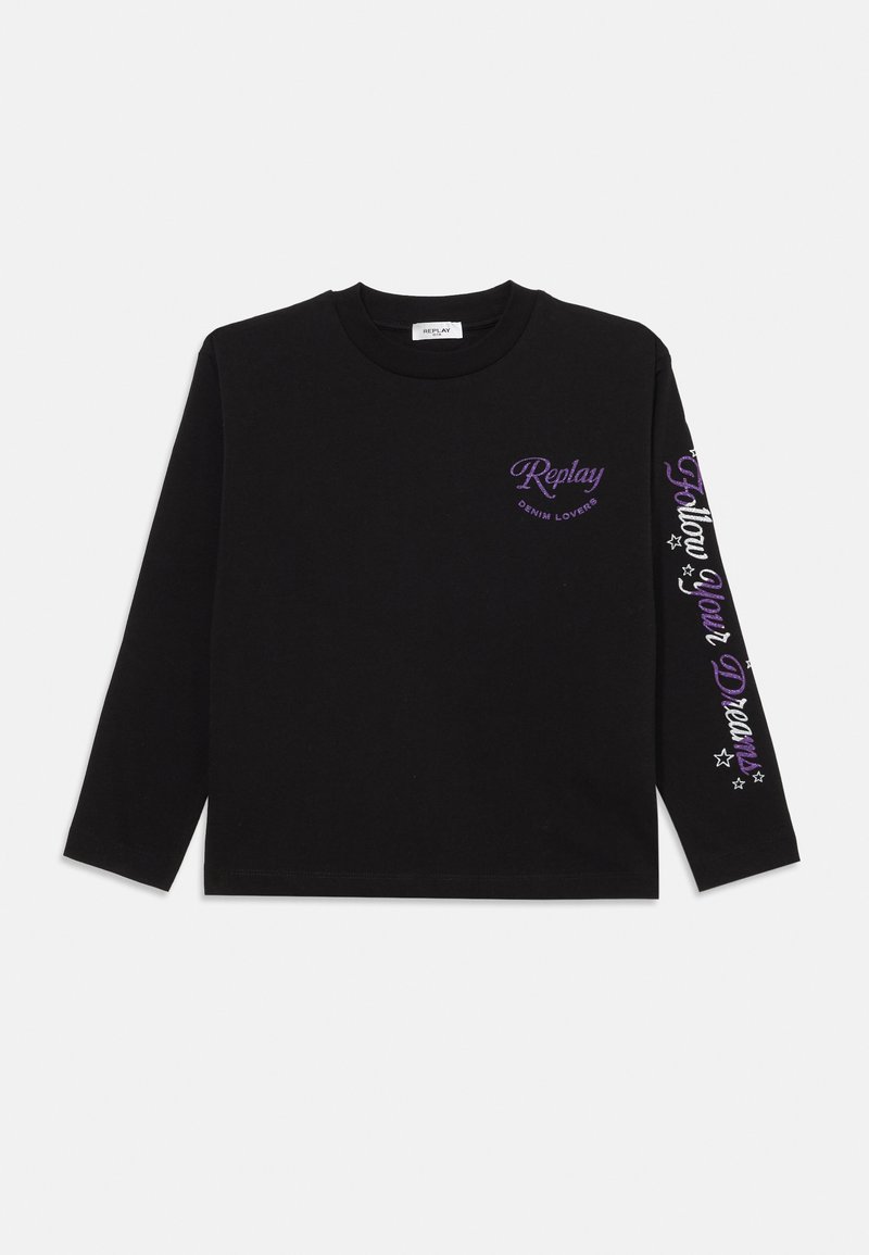 Replay Longsleeve zwart