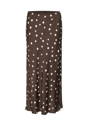 Culture, CUDOTTY BERNA SKIRT - Jupe longue - brown whitecap dot