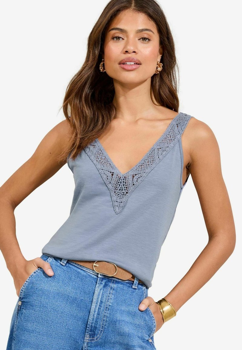 Lipsy Top - blue/blau - Zalando