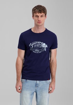 TIMEZONE, CUBA - T-Shirt print - iris blue