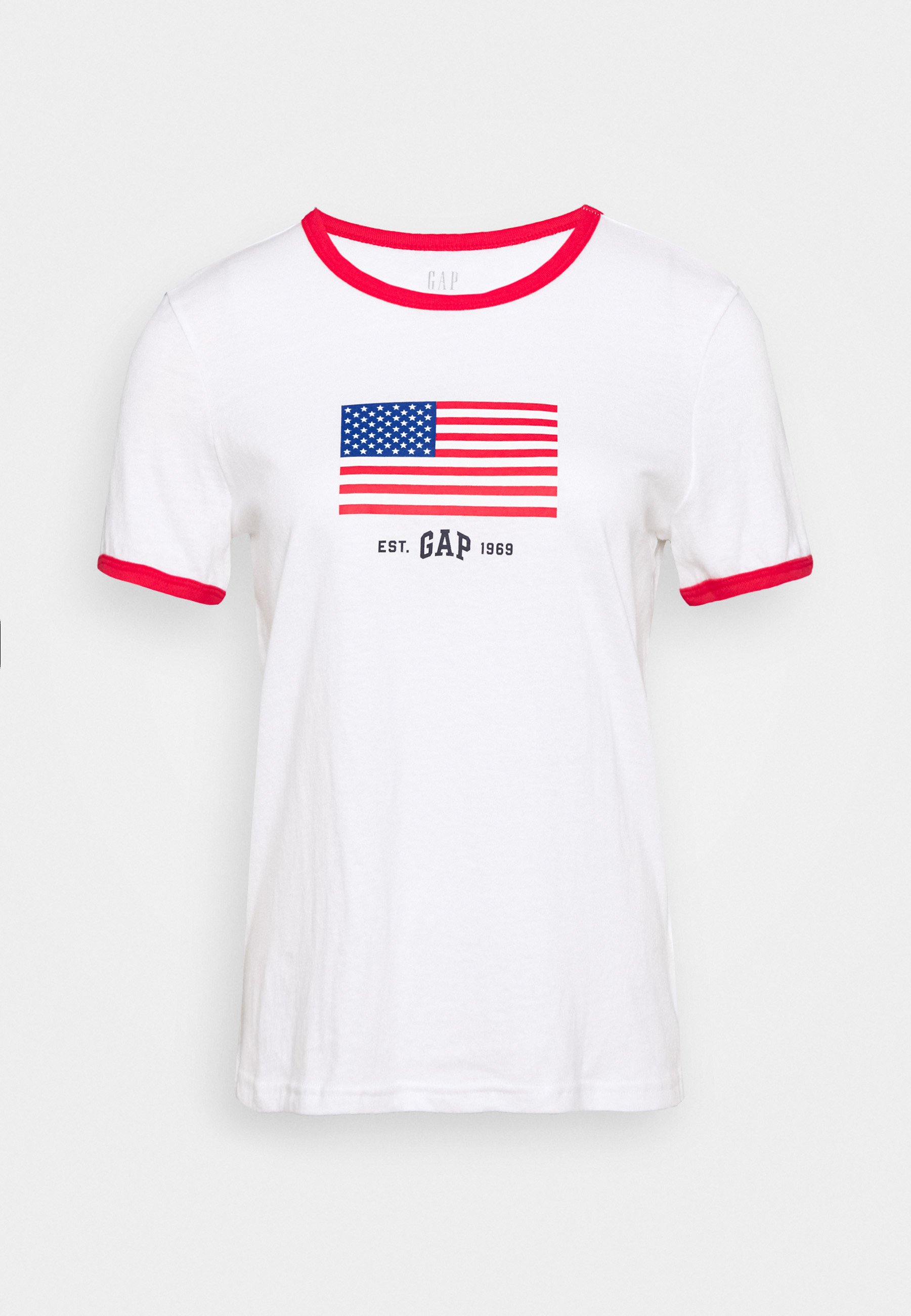 Gap Tall AMERICANA TEE T shirts med print fresh white GAP TEE - T-shirts - fresh white