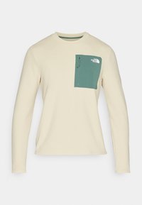 KECHA CREW - Langærmet T-shirt - gravel/duck green
