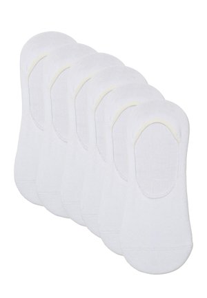 Ciocca 6 PACK NO SHOW SILICONE GRIPS - Calzini - white