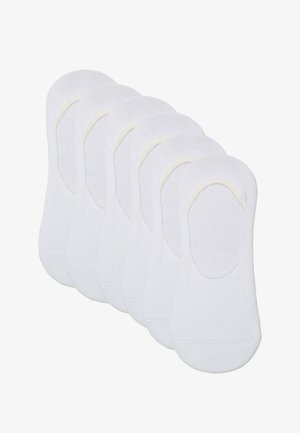 Ciocca 6 PACK NO SHOW SILICONE GRIPS - Füßlinge - white