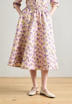 MIDI SKIRT - Jupe trapèze - light pink