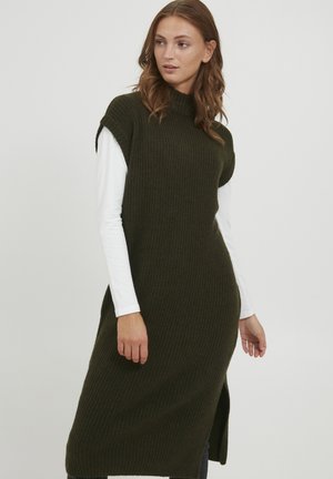 BYNORA LONG DRESS - Pleten aty - rosin melange