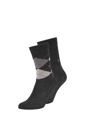 Burlington, EVERYD MIX MPACK 2 - Sokken - anthracite melange