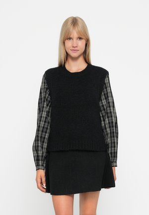 JDYMALONE O NECK VEST - Jumper - black