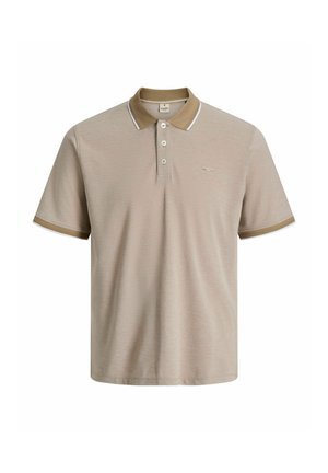 Jack & Jones, POLOSHIRT PLUS SIZE POLOSHIRT - Polo - petrified oak