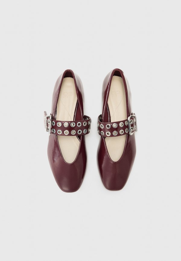 EYELETS - Ballet pumps - burgundy2