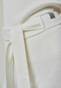 YOU LOOK PERFECT MERINO WOOL KNIT HOUSE SUIT SET 3 PIECES - Nachtwäsche Set - bonewhite