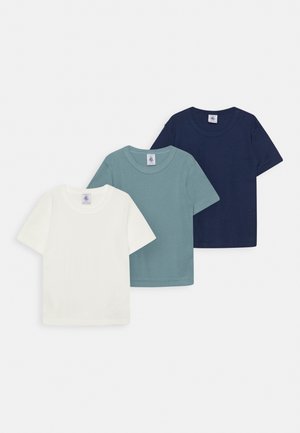 TEE SHIRTS MC VARIAN 3PACK - Basic T-shirt - white