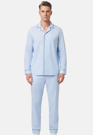 Seidensticker, HERREN PYJAMA SET LANG - Nachtwäsche Set - zen blue