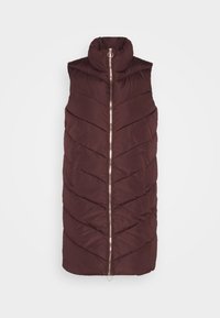 FINNO PADDED NEW - Veste sans manches - fudge/gold