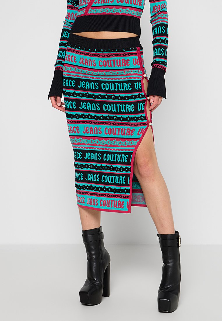 Versace Jeans Couture Kokerrok turquoise Versace Jeans Couture Kokerrok turquoise