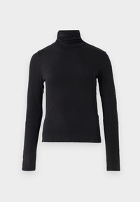 ELIANA - Tops ar garām piedurknēm - black