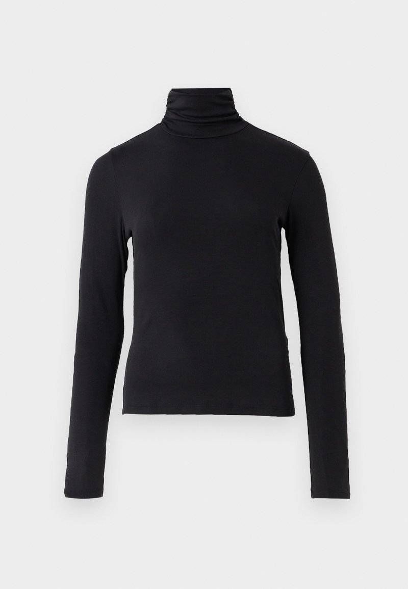 Top Donna Modellante Top Donna REORIA Con Collo Asimmetrico Maniche Lunghe Coste Nero Taglia L 1346185 - Foto 12