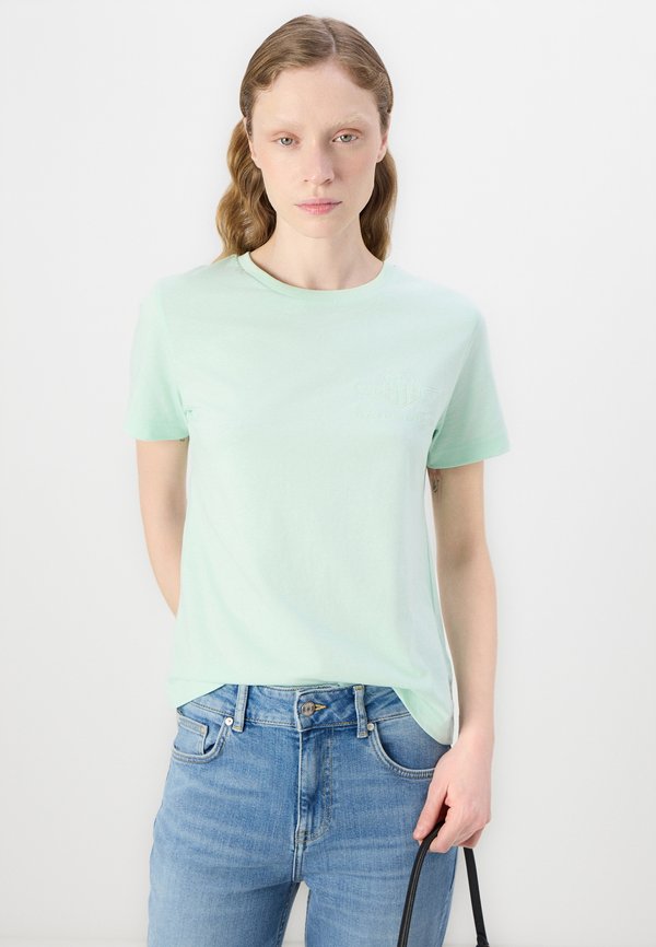 TONAL SHIELD - Basic T-shirt - faded mint4
