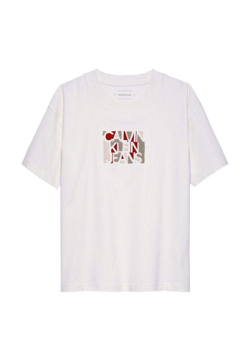 Calvin Klein Jeans T-shirt print crème