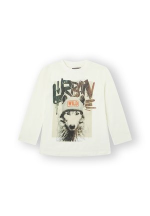 WHOLF - Camiseta de manga larga - blanco