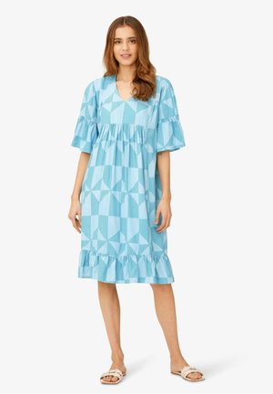 TONIAUM - Day dress - print aqua blue