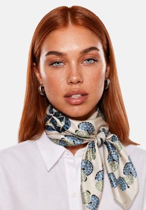 I AM, FOULARD MOTIVO GEOMETRICO STAMPA - Foulard - blue