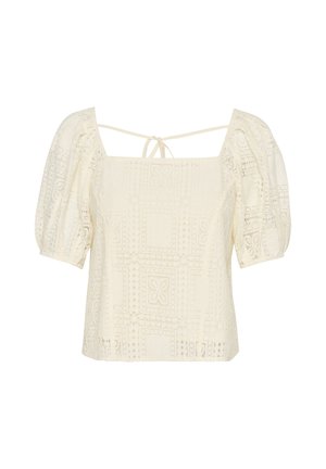 Soaked in Luxury, SLCOOPELIA SHORT SLEEVE - Pluus - whisper white