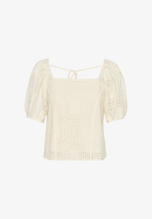 Soaked in Luxury, SLCOOPELIA SHORT SLEEVE - Bluse - whisper white