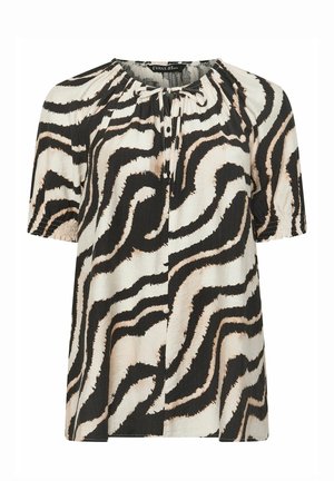 Evans, PLUS SIZE SHORT SLEEVE TOPS. - Bluse - off white