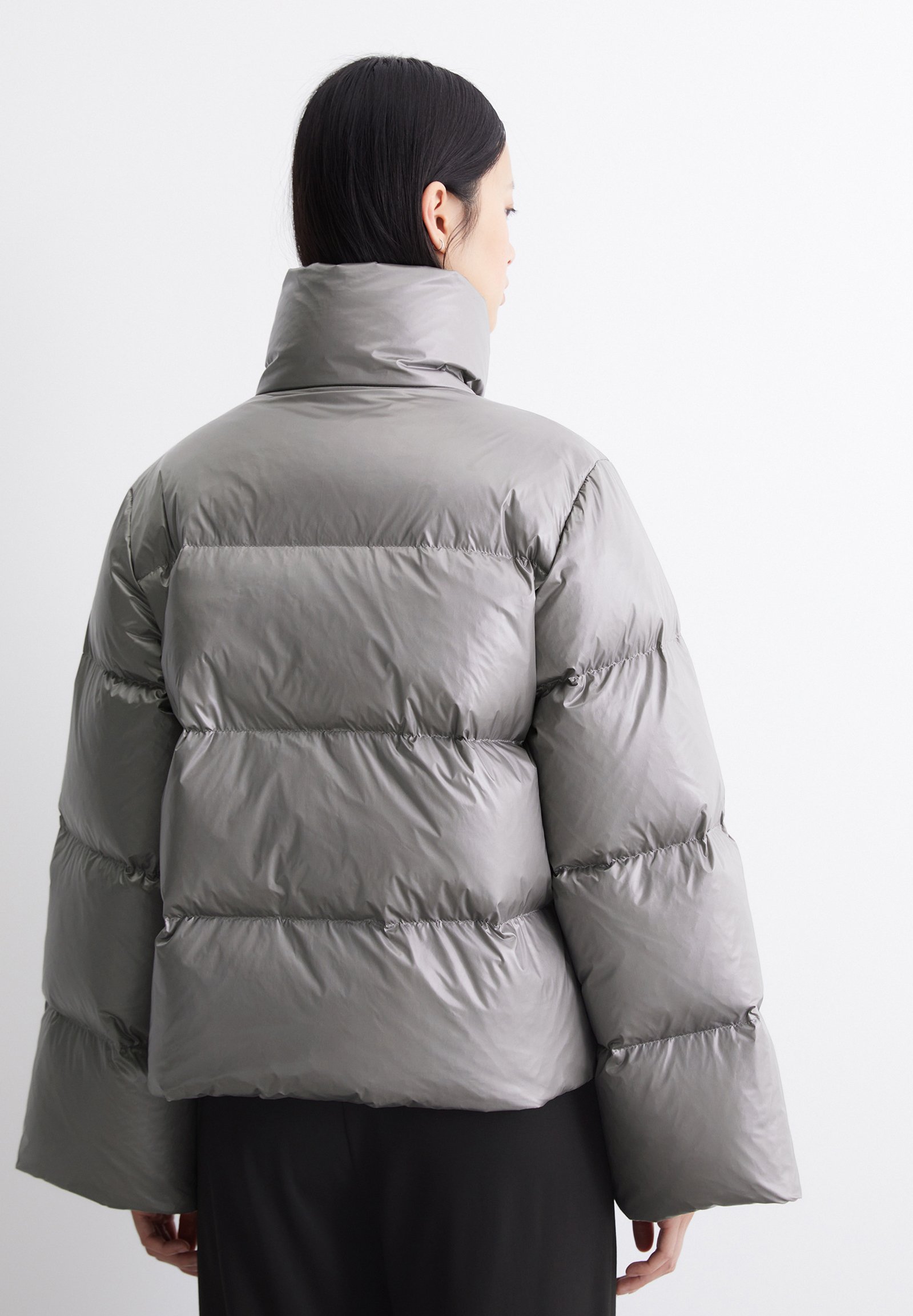 ジャケット・アウター ENNOY 23AW Nylon paddedjacket Frost Gray Buy Snowdonia Grey Showerproof Padded Hooded Jacket from the Next