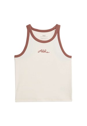 RICH EMBROIDERED ALOHA - Top - ecru