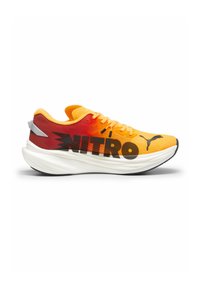 Puma DEVIATE NITRO
 - Scarpe da corsa su strada - sun stream sunset glow white