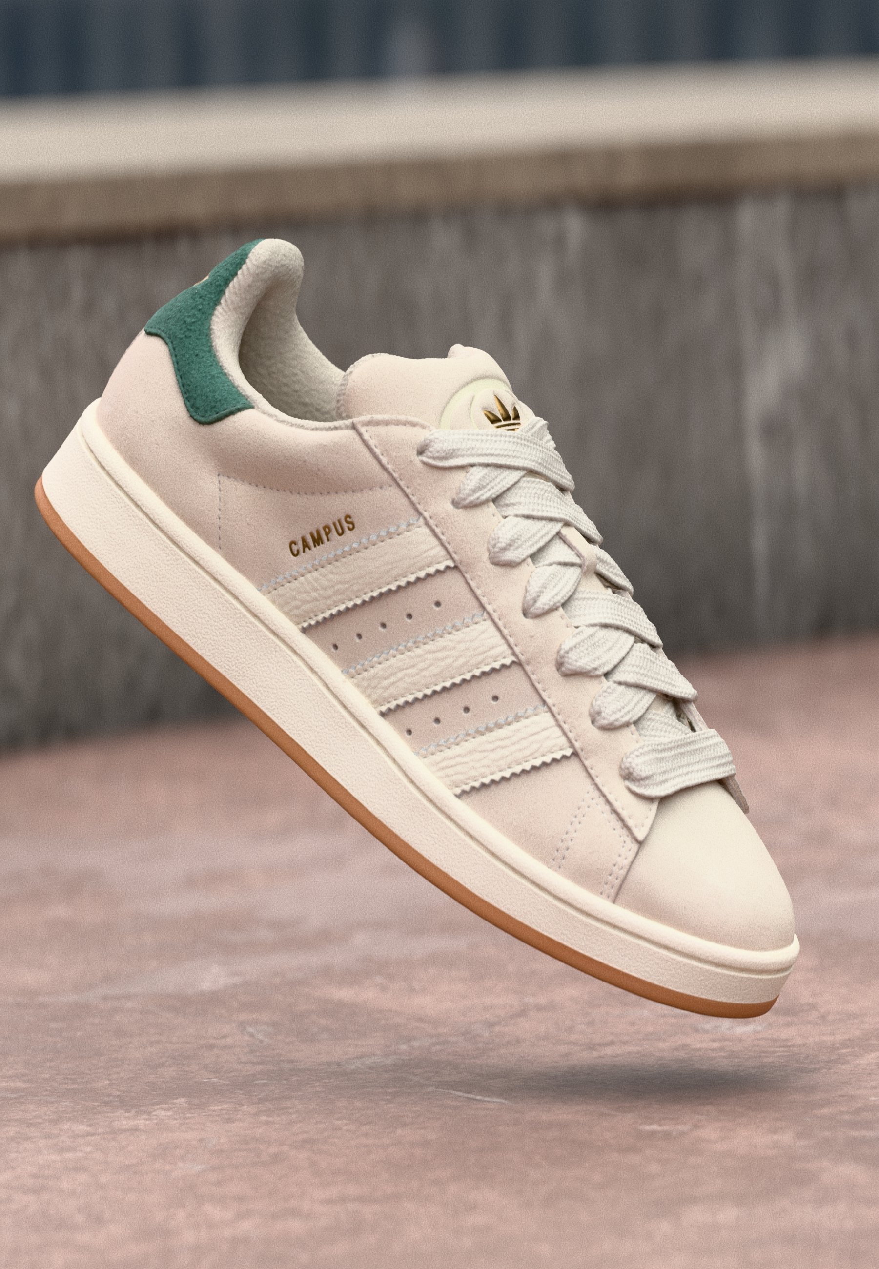 adidas gazelle silver green womens Adidas Campus 00s Black Gum White - HQ6638 main image 0
