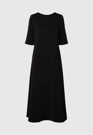 Selected, SLWTENNY SS O-NECK DRESS NOOS - Μάξι φόρεμα - black