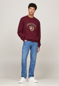 Tommy Jeans CREST CREW - Sudadera - deep rouge