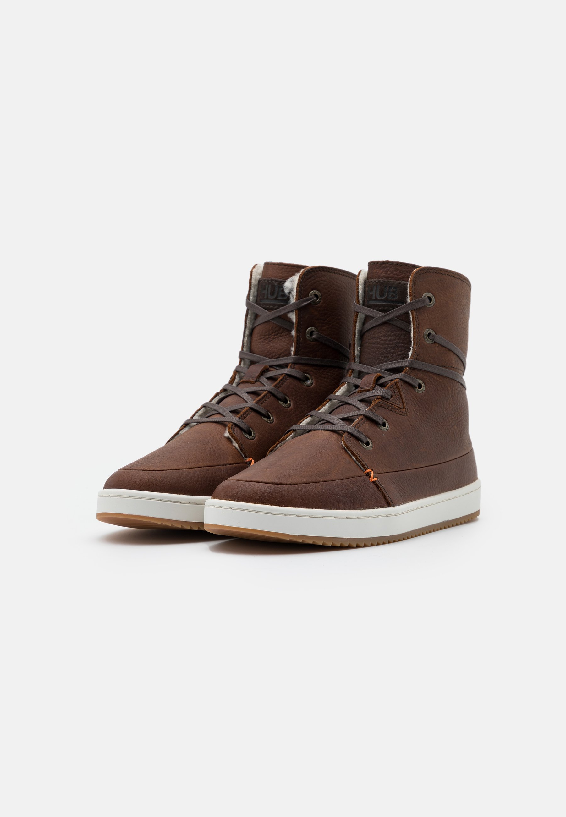 HUB CHESS - Zapatillas altas - dark brown/off white/marrón oscuro -  Zalando.es