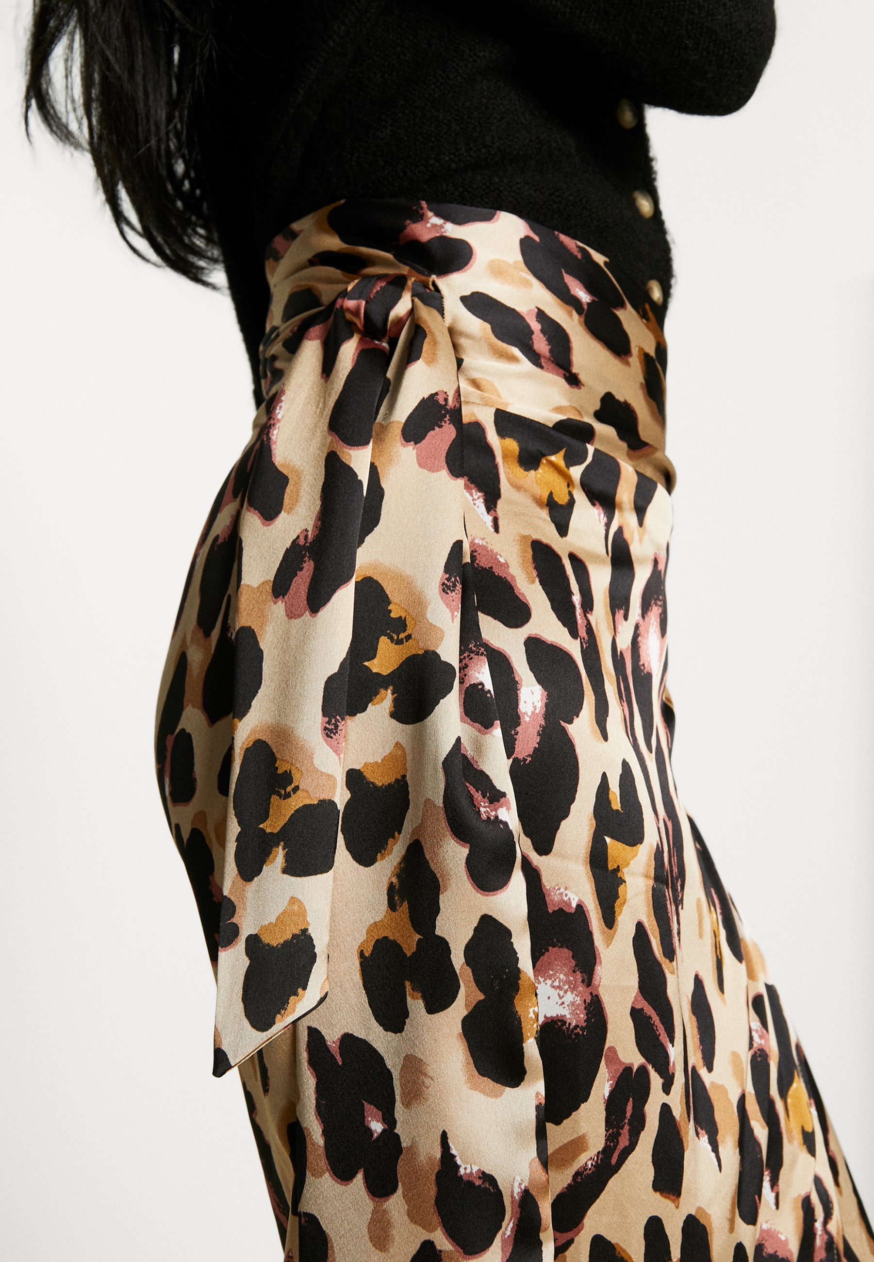 jupe portefeuille leopard