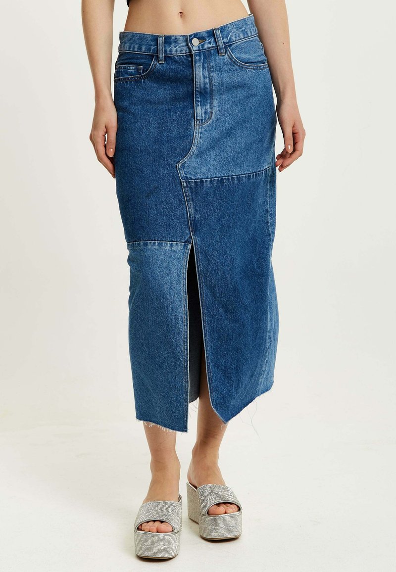 Liquorish Maxi skirt - blue