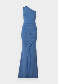 ONE SLEEVE ROUCHED MAXI - Koktajl obleka/za zabavo - indigo blue