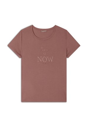 DI CON DETTAGLI - Camiseta estampada - light mahogany