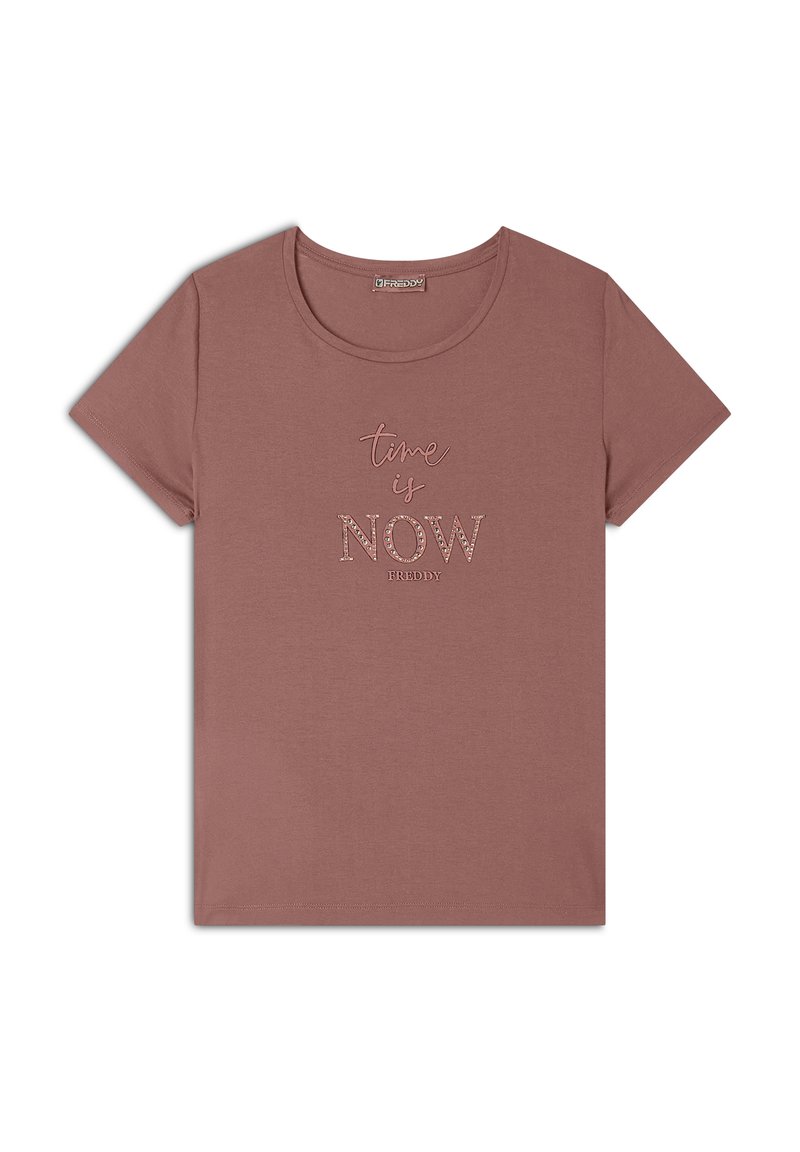 Freddy DI CON DETTAGLI - Camiseta estampada - light mahogany