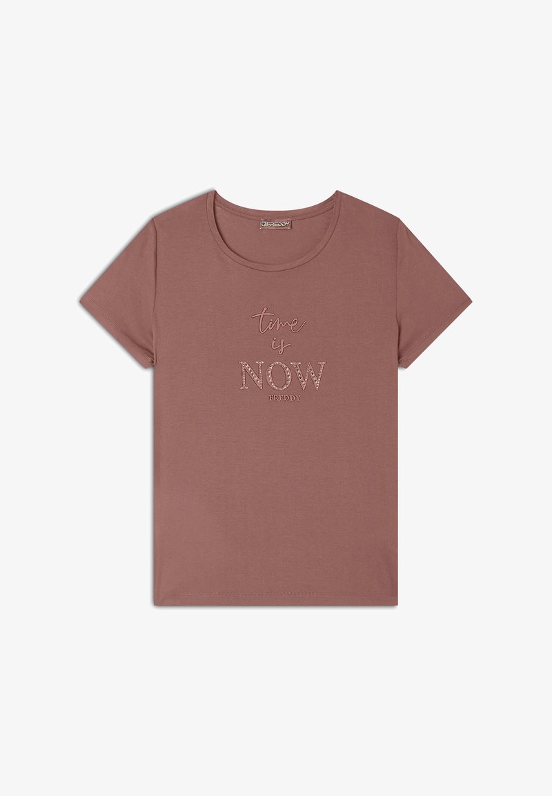 Freddy DI CON DETTAGLI - Camiseta estampada - light mahogany