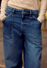 Next ADJUSTABLE CINCH BACK WIDE - Széles szárú - blue