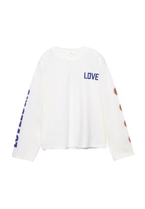 PRINTED - Langærmet T-shirt - white