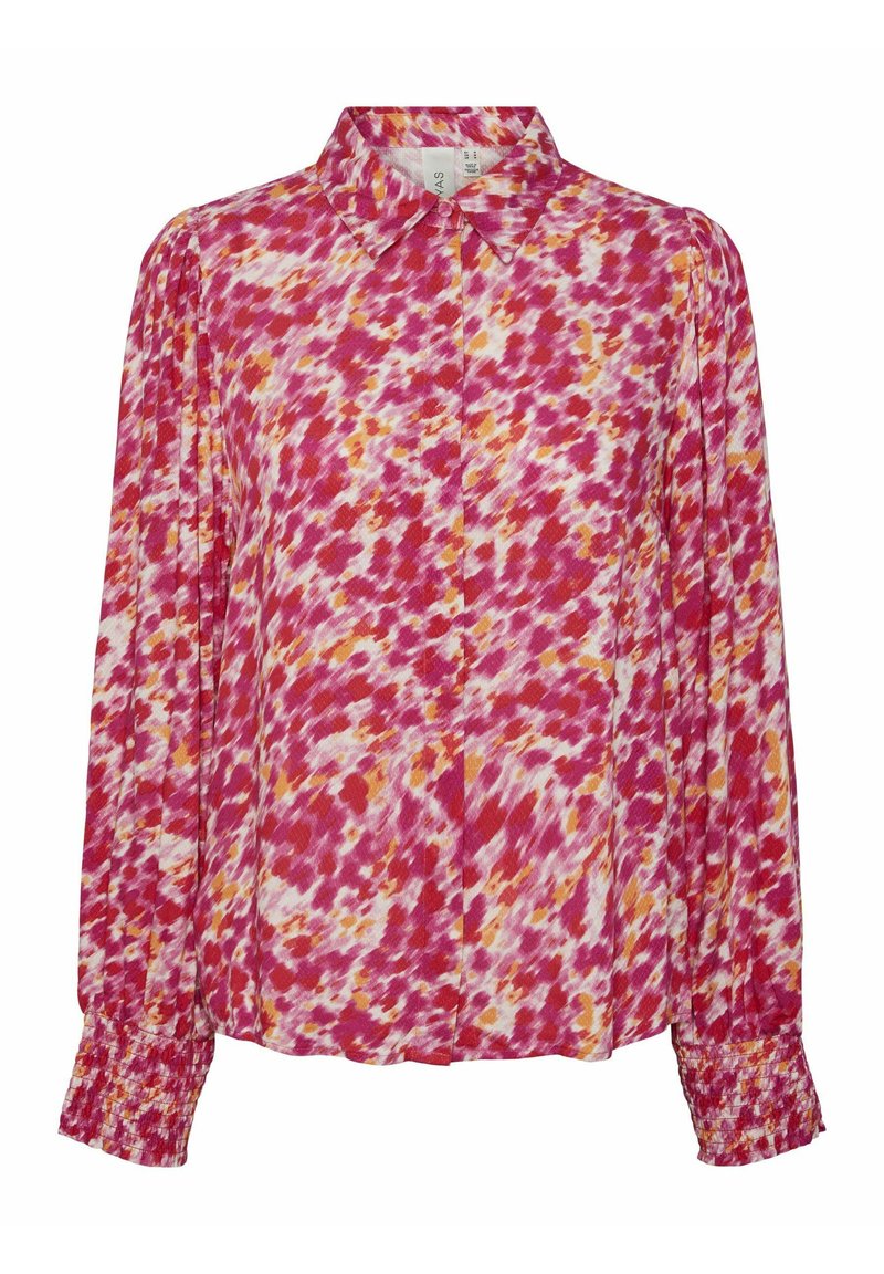 YAS Overhemdblouse donkerroze