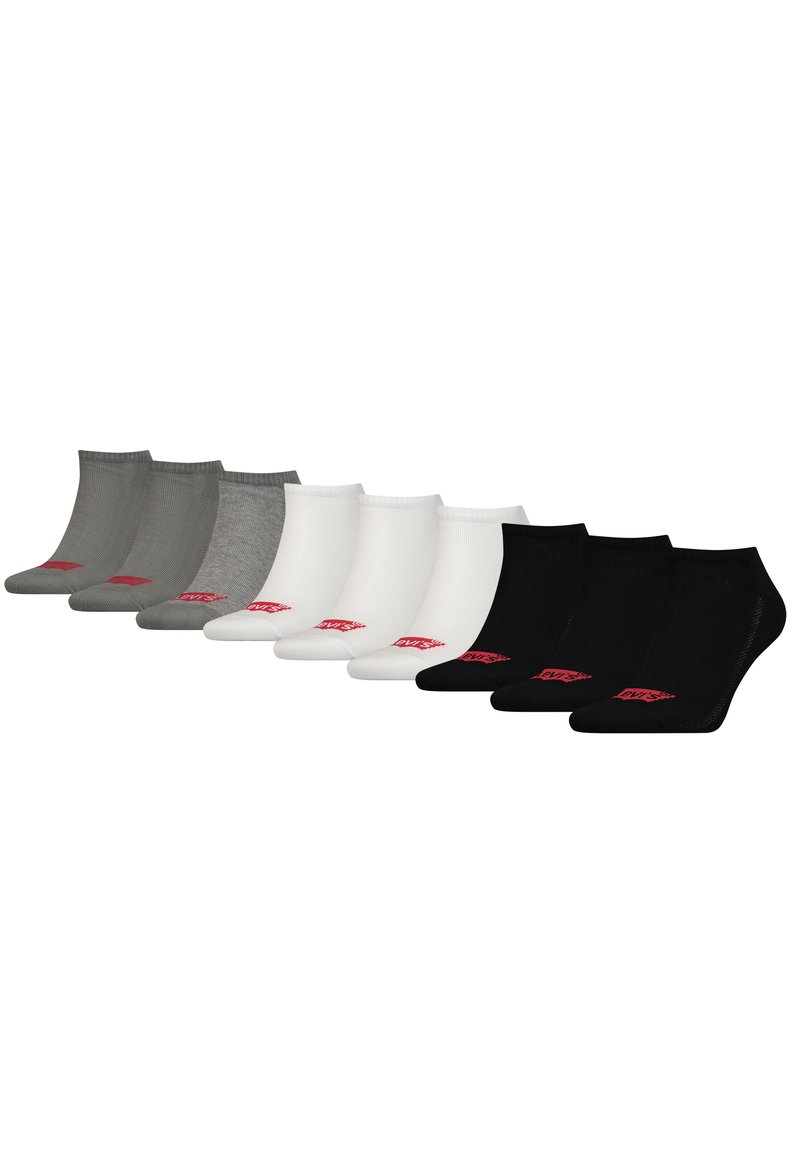 Damen Strumpfhosen | Levi's® 9 PACK Socken jet black white grey melange/grau - EF52162 Damen Strumpfhosen | Levi's® 9 PACK Socken jet black white grey melange/grau - EF52162